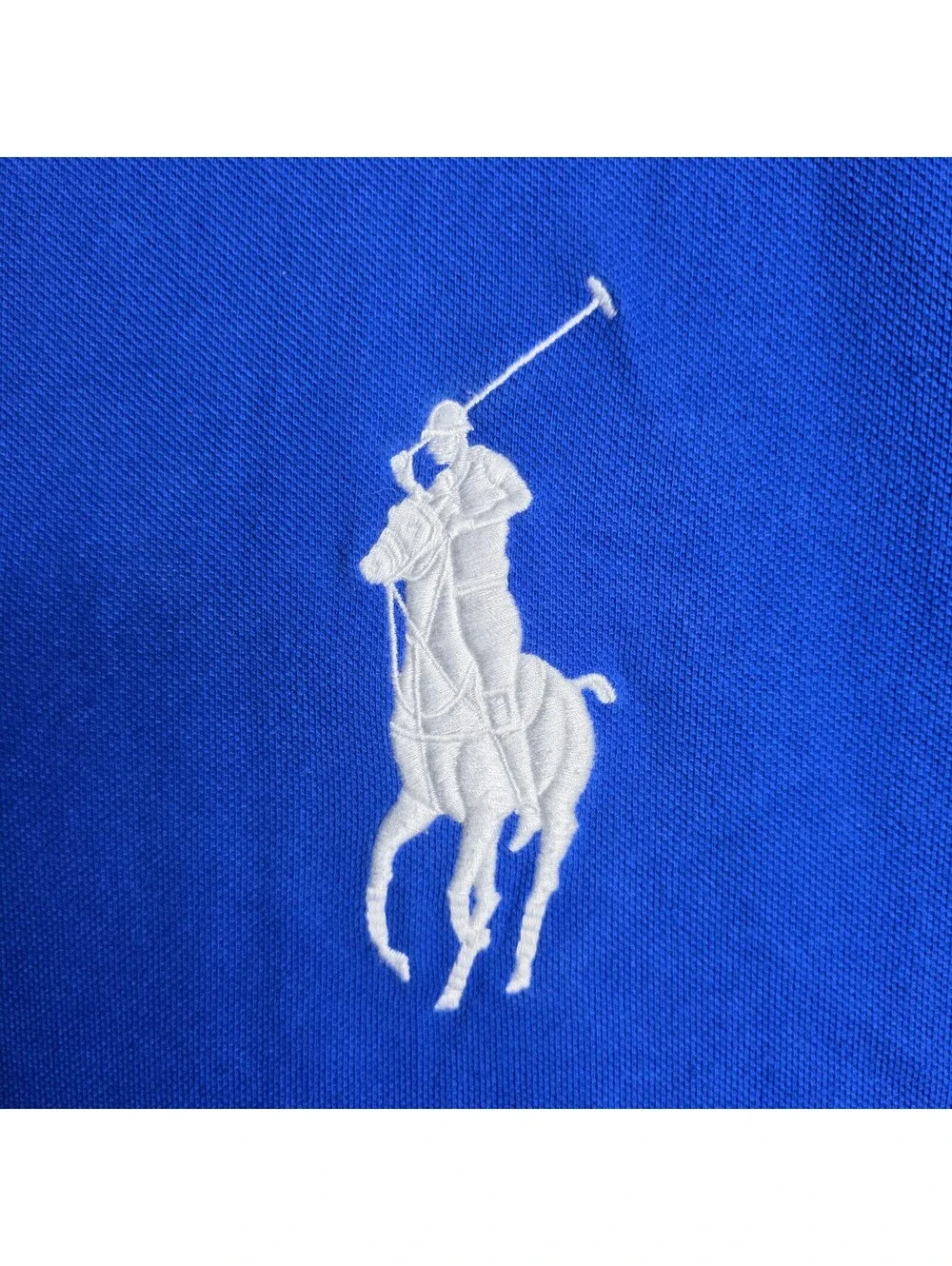 Polo Ralph Lauren Men Polo Shirt Size XXL Cotton Blue Big Pony Casual Preppy.